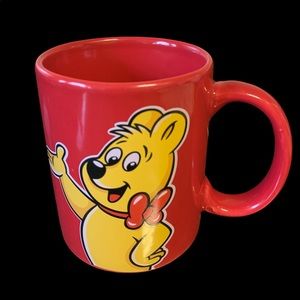Haribo Gummy Bear Red Ceramic Coffee Mug 3 3/4'' Tall Collectible 12oz Rare.
